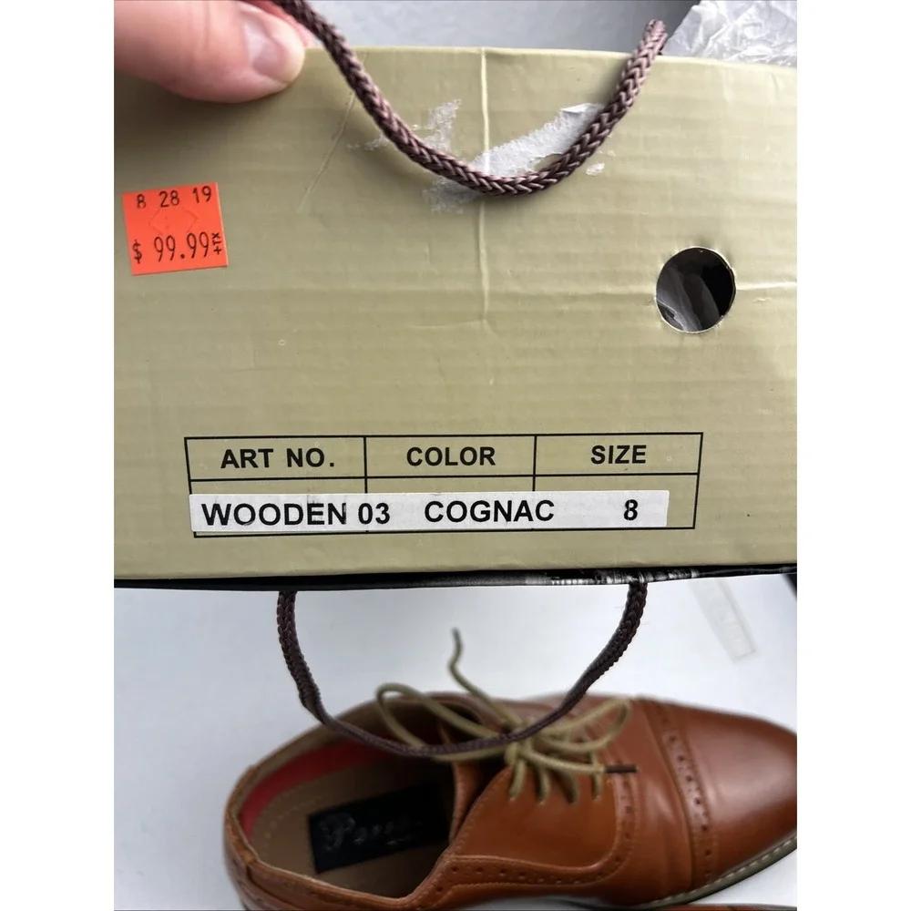 Parrazo of New York Men's Oxford Shoes‎ Brown Size 8 Lace Up